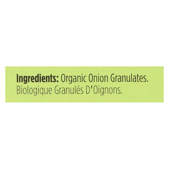 Spicely Organics - Organic Onion Granulates - Case of 6 - 0.4 oz. Spicely Organics - Organic Onion Granulates - Case of 6 - 0.4 oz.