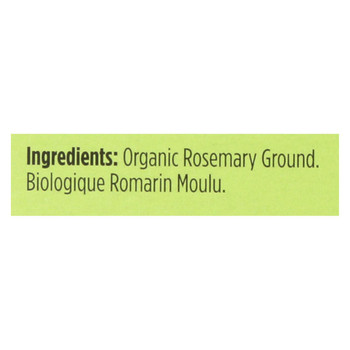 Spicely Organics - Organic Rosemary - Ground - Case of 6 - 0.2 oz. Spicely Organics - Organic Rosemary - Ground - Case of 6 - 0.2 oz.