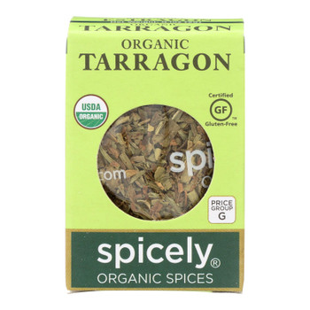 Spicely Organics - Organic Tarragon - Case of 6 - 0.1 oz. Spicely Organics - Organic Tarragon - Case of 6 - 0.1 oz.