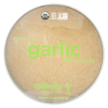 Spicely Organics - Organic Garlic Granulates - Case of 2 - 4 oz. Spicely Organics - Organic Garlic Granulates - Case of 2 - 4 oz.