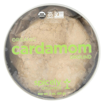 Spicely Organics - Organic Cardamom Ground - Case of 2 - 3 oz.