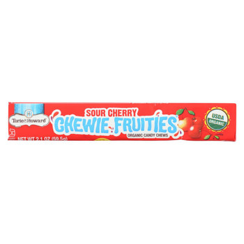 Torie and Howard - Chewy Fruities Organic Candy Chews - Sour Cherry - Case of 18 - 2.1 oz.