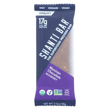 Shanti Bar - Superfood Protein Bar - Mexican Chocolate - Case of 12 - 2 oz.