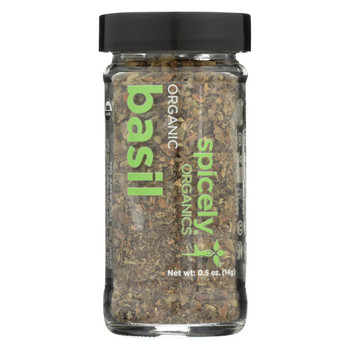 Spicely Organics - Organic Basil - Case of 3 - 0.5 oz. Spicely Organics - Organic Basil - Case of 3 - 0.5 oz.