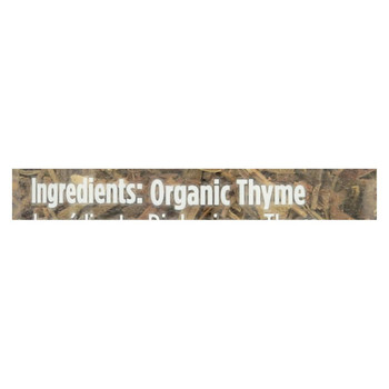 Spicely Organics - Organic Thyme - Case of 3 - 0.6 oz. Spicely Organics - Organic Thyme - Case of 3 - 0.6 oz.