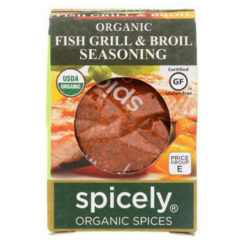 Spicely Organics - Organic Seasoning - Fish Grill and Boil - Case of 6 - 0.4 oz.