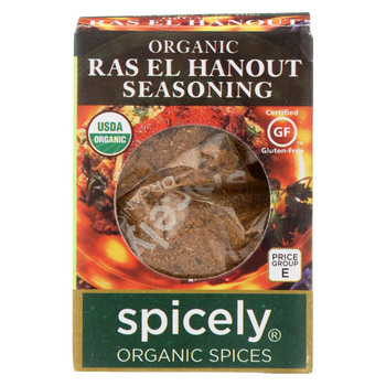 Spicely Organics - Organic Seasoning - Ras El Hanout - Case of 6 - 0.4 oz.