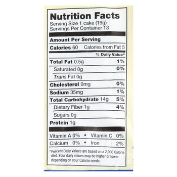 Lundberg Family Farms - Brown Rice Cakes - Lightly Salted - 8.5 oz. Lundberg Family Farms - Brown Rice Cakes - Lightly Salted - 8.5 oz.