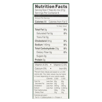 Chebe Bread Products - Pizza Crust Mix - Case of 8 - 7.5 oz.