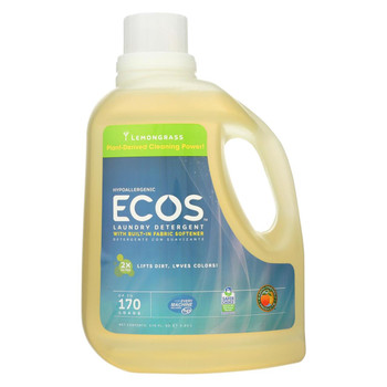 ECOS - Laundry Detergent - Lemongrass - Case of 2 - 170 fl oz. ECOS - Laundry Detergent - Lemongrass - Case of 2 - 170 fl oz.