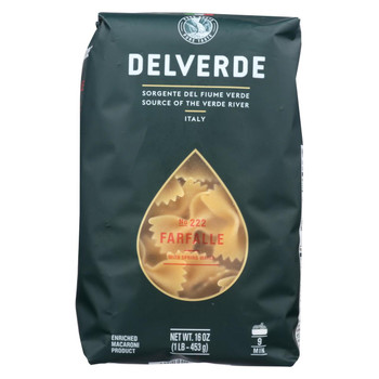 Delverde - Pasta - Farfalle - Case of 12 - 1 lb.