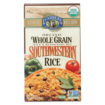 Lundberg Family Farms - Rice and Seasoning Mix - Southwestern - Case of 6 - 6 oz.