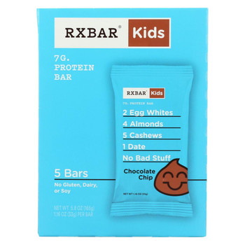 Rxbar - Kids Protein Bar - Chocolate Chip - Case of 6 - 5/1.16 oz.