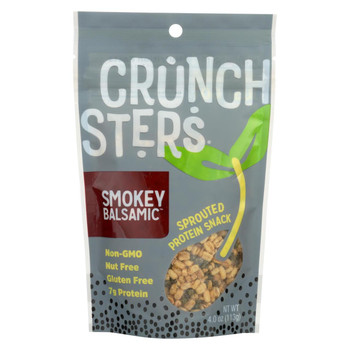 Crunchsters - Sprouted Protein Snack - Smokey Balsamic - Case of 6 - 4 oz.