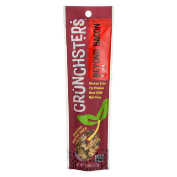 Crunchsters - Sprouted Protein Snack - Beyond Bacon - Case of 12 - 1.3 oz.