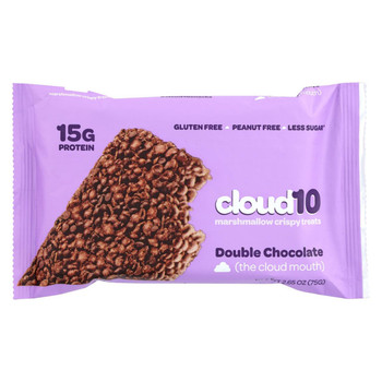 Cloud10 - Marshmallow Crispy Treats - Double Chocolate - Case of 10 - 2.65 oz. Cloud10 - Marshmallow Crispy Treats - Double Chocolate - Case of 10 - 2.65 oz.