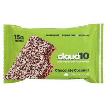 Cloud10 - Marshmallow Crispy Treats - Chocolate Coconut - Case of 10 - 2.65 oz. Cloud10 - Marshmallow Crispy Treats - Chocolate Coconut - Case of 10 - 2.65 oz.