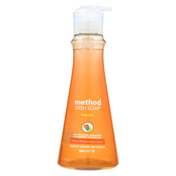 Method - Dish Soap Pump - Tangerine - Case of 6 - 18 fl oz.