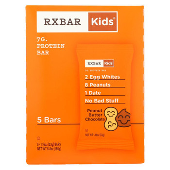 Rxbar - Kids Protein Bar - Peanut Butter Chocolate - Case of 6 - 5/1.16 oz.