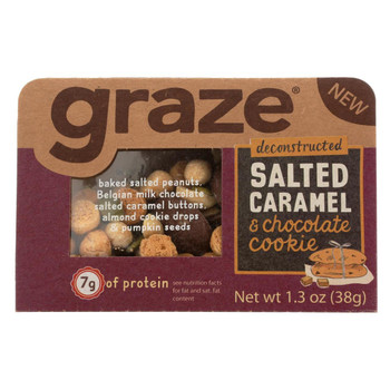 Graze - Snack Mix - Salted Caramel and Chocolate Cookie - Case of 6 - 1.3 oz.