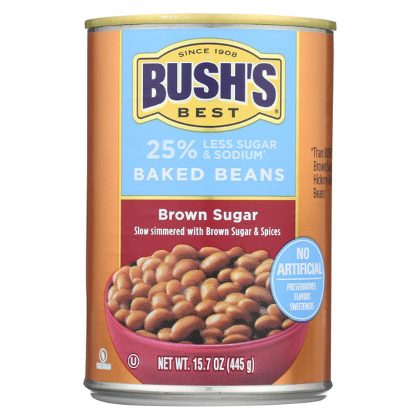 Bush's Best - Baked Beans - Brown Sugar Hickory - Case of 12 - 15.7 oz.