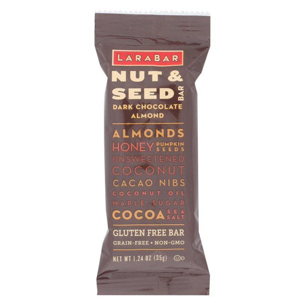 Larabar - Nut and Seed Bar - Dark Chocolate Almond - Case of 15 - 1.24 oz.