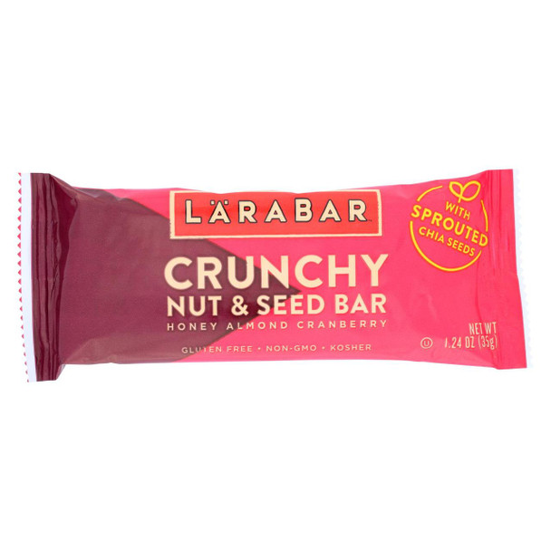 Larabar - Nut and Seed Bar - Honey Almond Cranberry - Case of 15 - 1.24 oz.