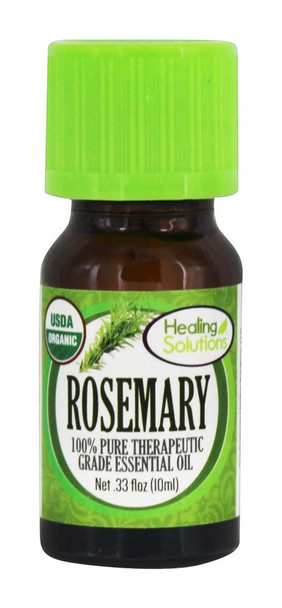 Healing Solutions - Organic Essential Oil - Rosemary - Pack of 3 - 10 mL