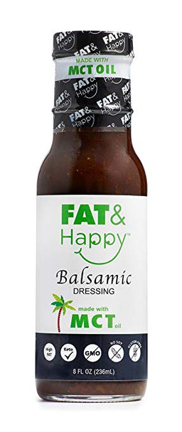 Fat And Happy - Salad Dressing - Balsamic - Case of 12 - 8 fl oz.