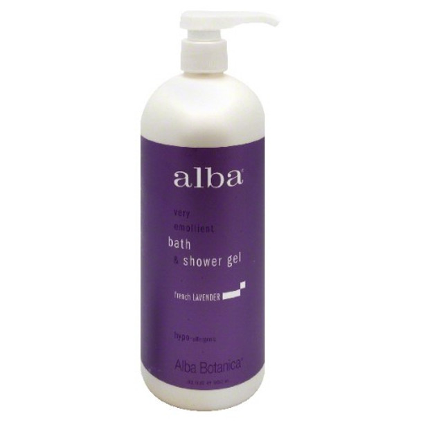 Alba Botanica - Bath and Shower Gel - French Lavender - 12 fl oz.