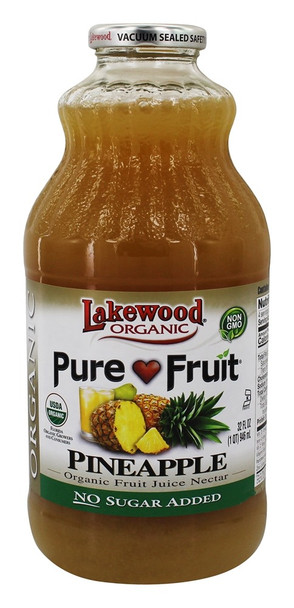 Lakewood - Nectar - Pure Pineapple - Case of 12 - 32 fl oz.