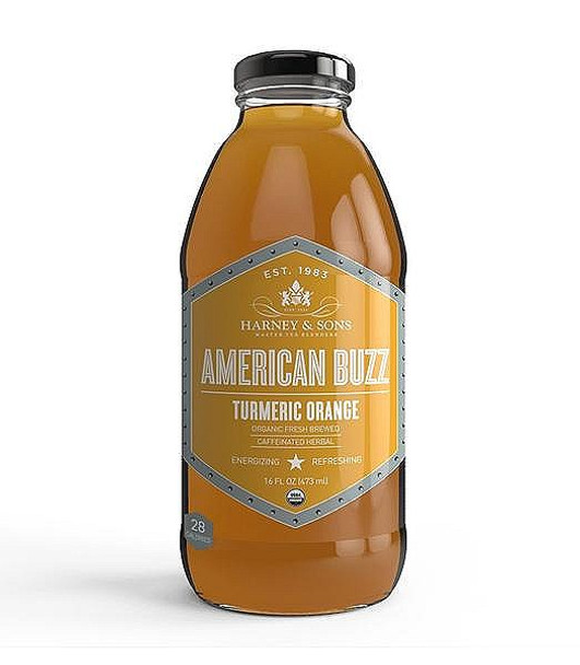 Harney and Sons - Organic Iced Tea - American Buzz - Orange - Case of 12 - 16 fl oz.