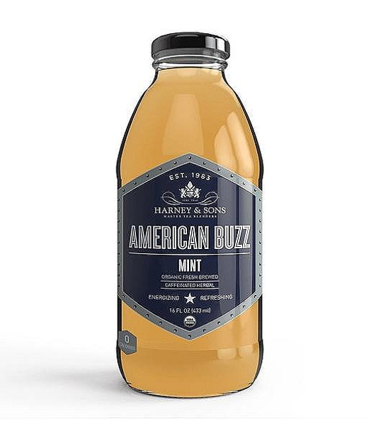 Harney and Sons - Organic Iced Tea - American Buzz - Mint - Case of 12 - 16 fl oz.