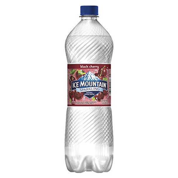 Ice Mountain - Sparkling Water - Black Cherry - Case of 12 - 33.8 fl oz.