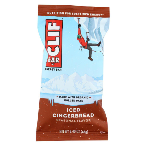Clif Bar - Energy Bar - Iced Gingerbread - Case of 12 - 2.4 oz.
