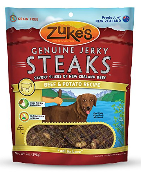 Zuke's - Jerky Steaks - Beef and Potato - Case of 6 - 7 oz.