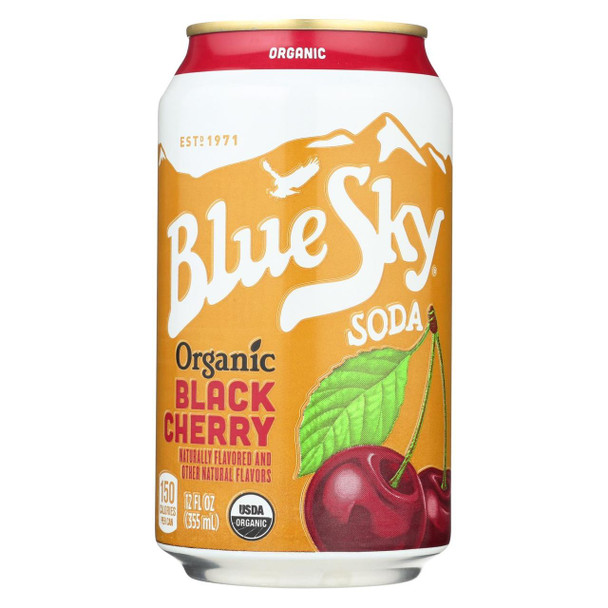 Blue Sky - Natural Soda - Black Cherry - Case of 4 - 12 oz.