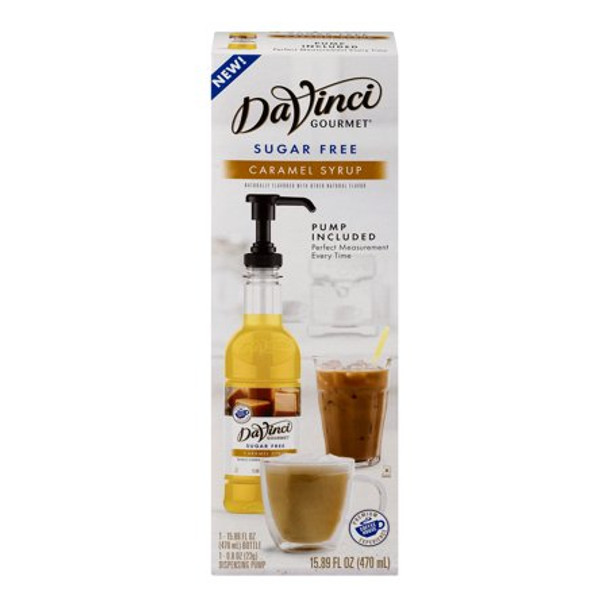 DaVinci - Sugar Free Syrup - Caramel - Case of 6 - 15.89 fl oz.