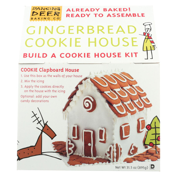 Dancing Deer Baking Company - Pre-baked Gingerbread House Kit - Case of 6 - Count