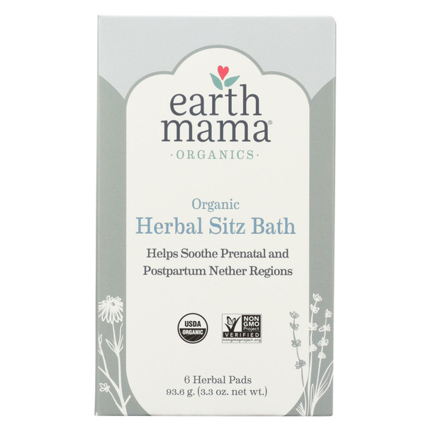 Earth Mama - Organic Tea - Herbal Sitz Bath - 6 Count