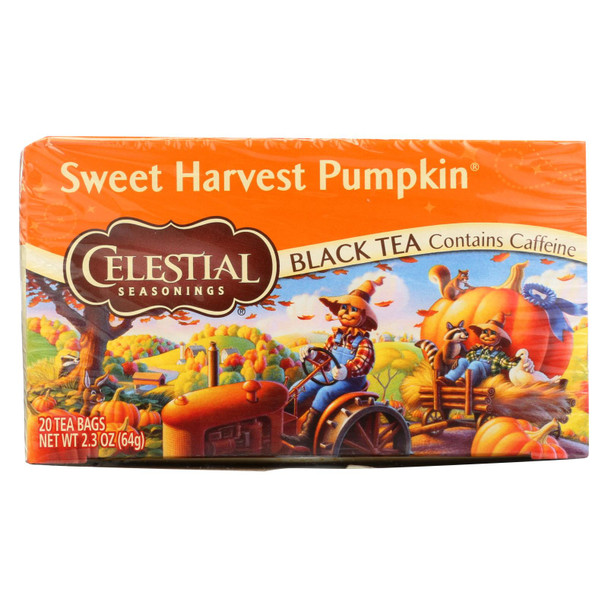 Celestial Seasonings - Tea - Sweet Harvest Pumpkin - Case of 6 - 20 Bags
