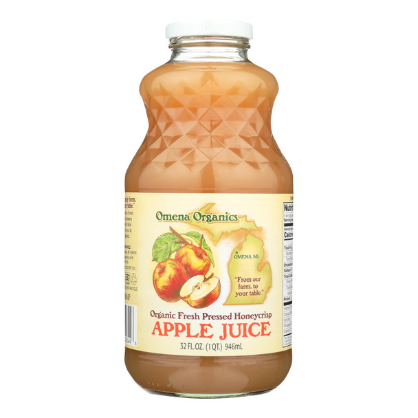 Omena Organics - Apple Juice - Case of 12 - 32 FZ