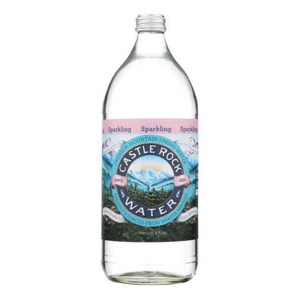 Castle Rock Water Premium Mountain Spring Water - Case of 12 - 33.8 FZ