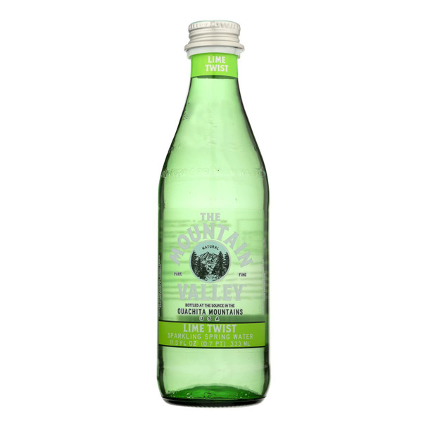 Mountain Valley Spring - Sparkling Water Lime Twist - Case of 24 - 11.3 FZ