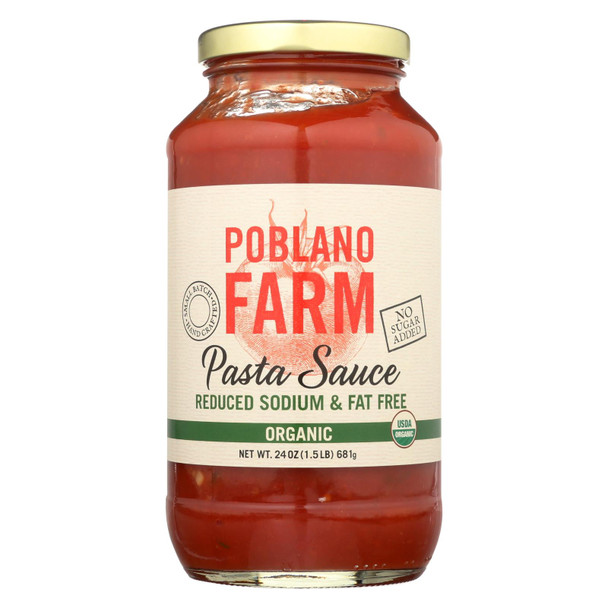 Poblano Farm Organic Pasta Sauce  - Case of 12 - 24 OZ