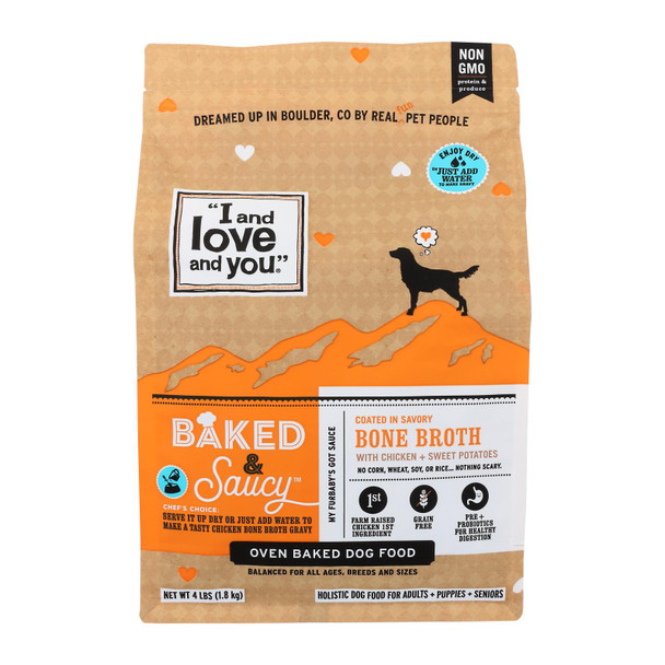 I And Love And You - Dog Food Baked Saucy Ckn - Case of 6 - 4 LB
