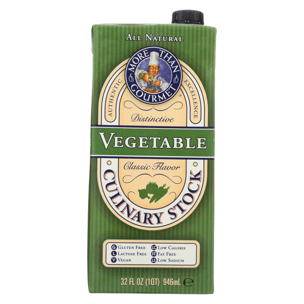 More Than Gourmet - Vegetable Stock - Case of 12 - 32 OZ