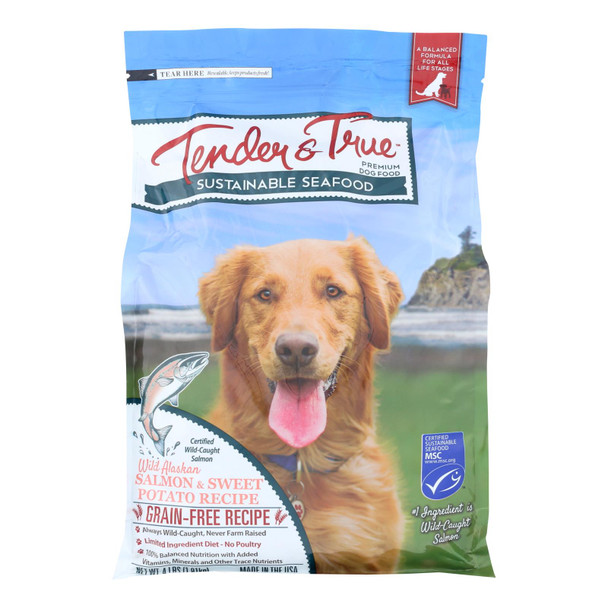 Tender & True - Dog Food Slmn Sweet Pot - Case of 6 - 4.00 LB