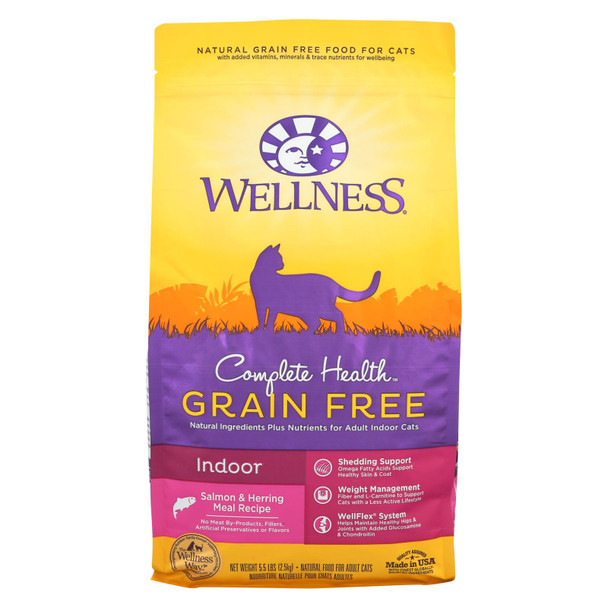 Wellness Pet Products - Cmplt Hlth Meal Salm/hrng - Case of 4 - 5.5 LB