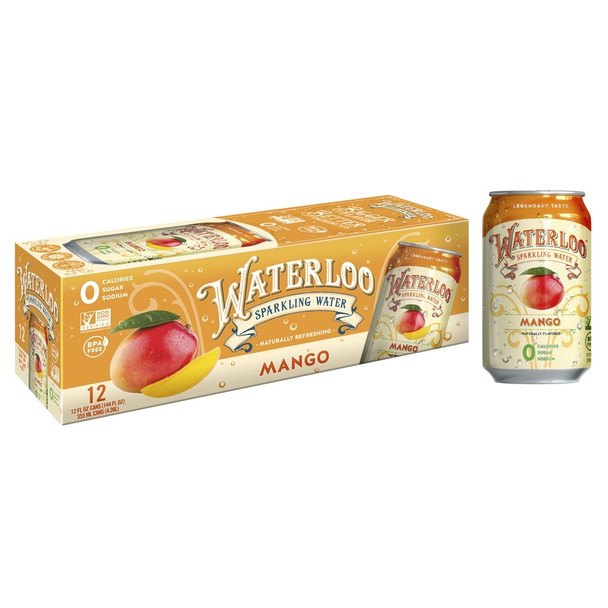 Waterloo - Sparkling Water Mango - Case of 2 - 12/12 FZ